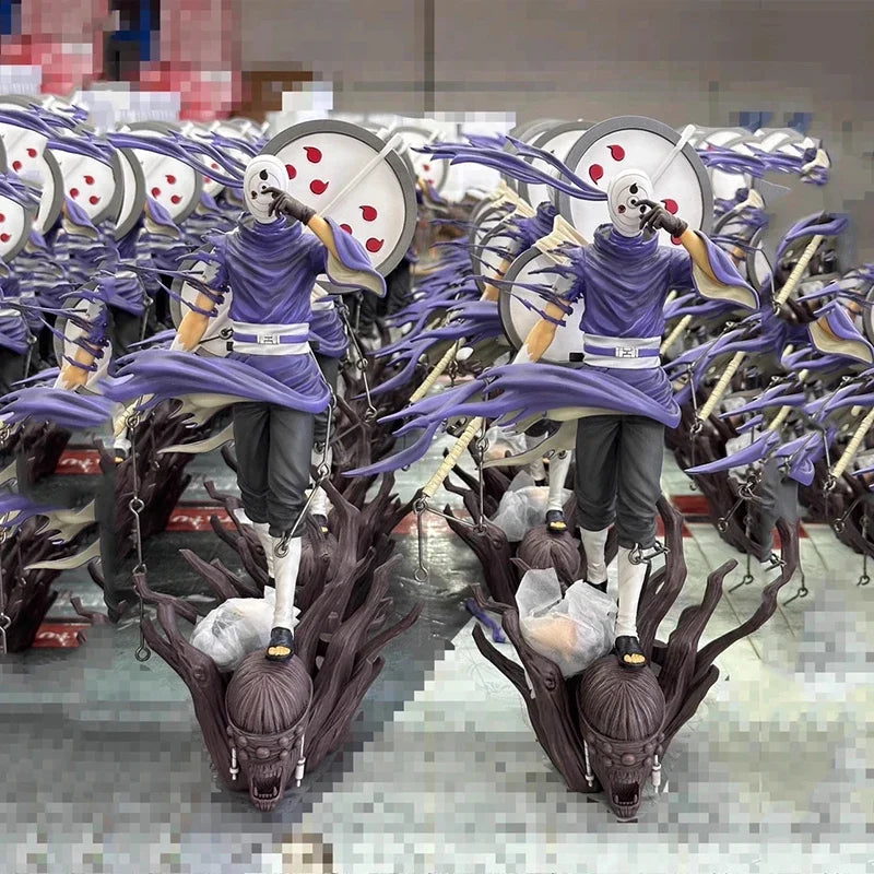 28cm Naruto Figures Uchiha Obito Action Figures Double-headed NARUTO Anime PVC Collection Model Ornamen Toys Birthday Doll Gifts