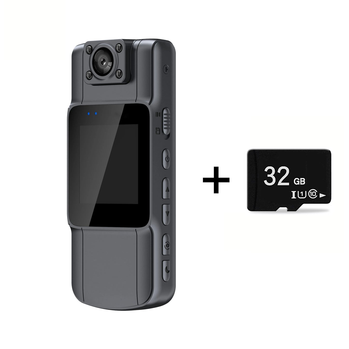 HD 1080P Driving Recorder Handheld Back Clip Law Enforcement Instrument Infrared Night Vision WiFi Portable Camera Smart