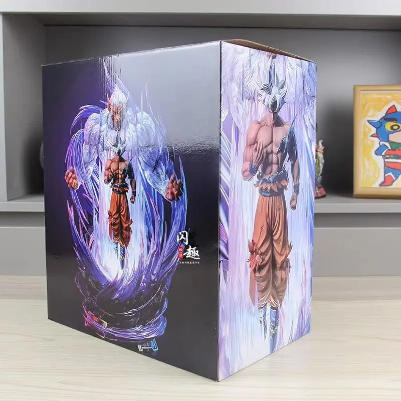 Dragon Ball Z 30cm Figure Son Goku Figure With Light Super Saiyan Ultra Instinct Migette Goku Figure Statue Model Gift Toy