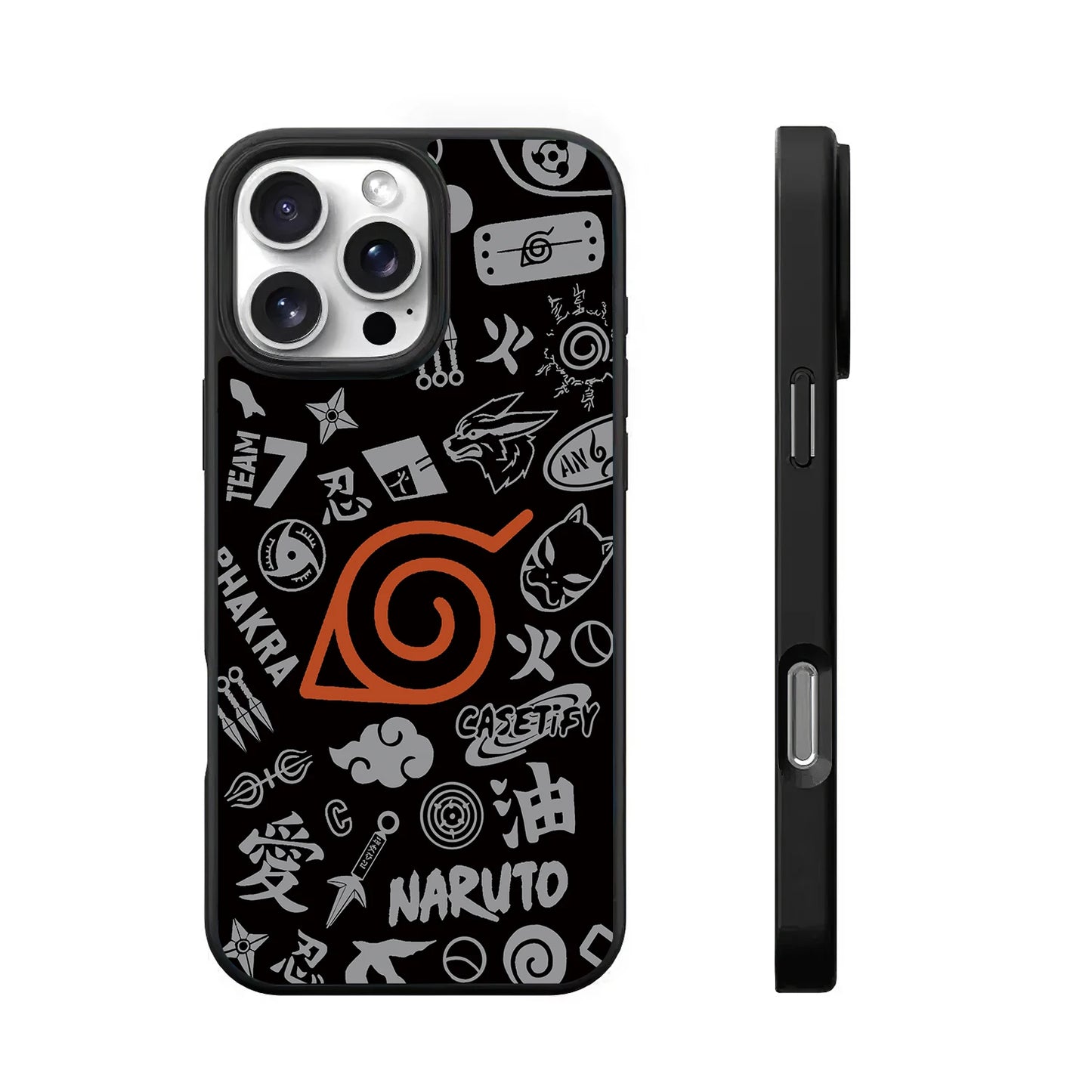 Anime Akatsuki Clouds Kurama Cases for iphone 16 15 14 13 12 11 Pro Max Full Cover Painting Soft Bumper Phonecase Funda