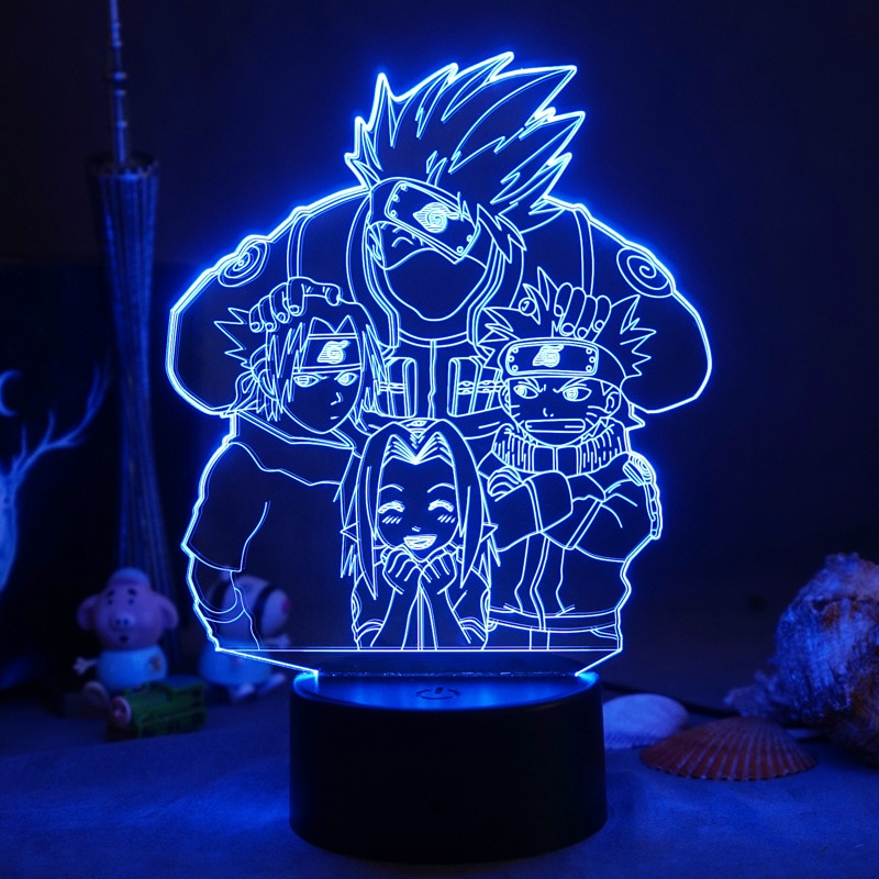 Naruto LED Night Light Table Lamp Christmas Gift