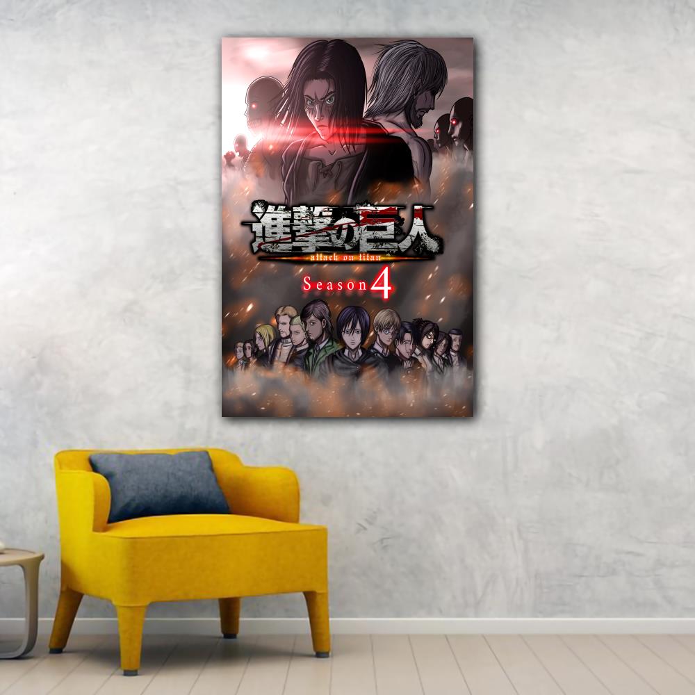 Anime Attack on Titan Canvas Art Poster and Wall Art Picture Print Modern Family bedroom Decor Posters