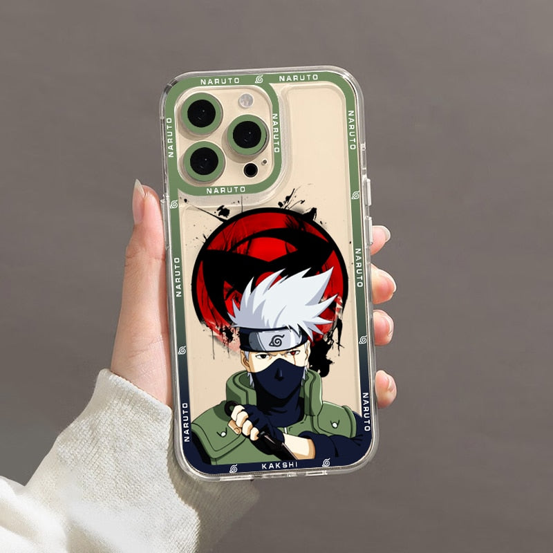 Anime Phone Case for iPhone 11 12 13 Mini 14 Pro Max transparent shell
