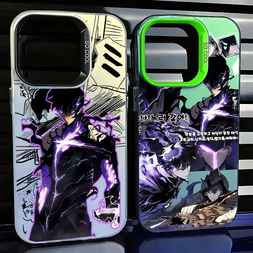 Anime Solo Leveling Case for Xiaomi Redmi A1 13C 9C 9T Note 7 8 9 9S 10 11 12 13 Pro K60 Ultra 4G 5G Matte Shockproof Back Cover