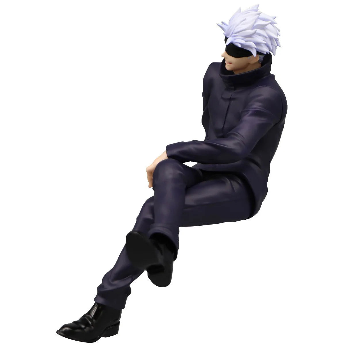 New Gojo Satoru 10CM Anime Jujutsu Kaisen Figure Itadori Yuji Seated Noodle Stopper Model PVC Children Toys Static Gift Doll
