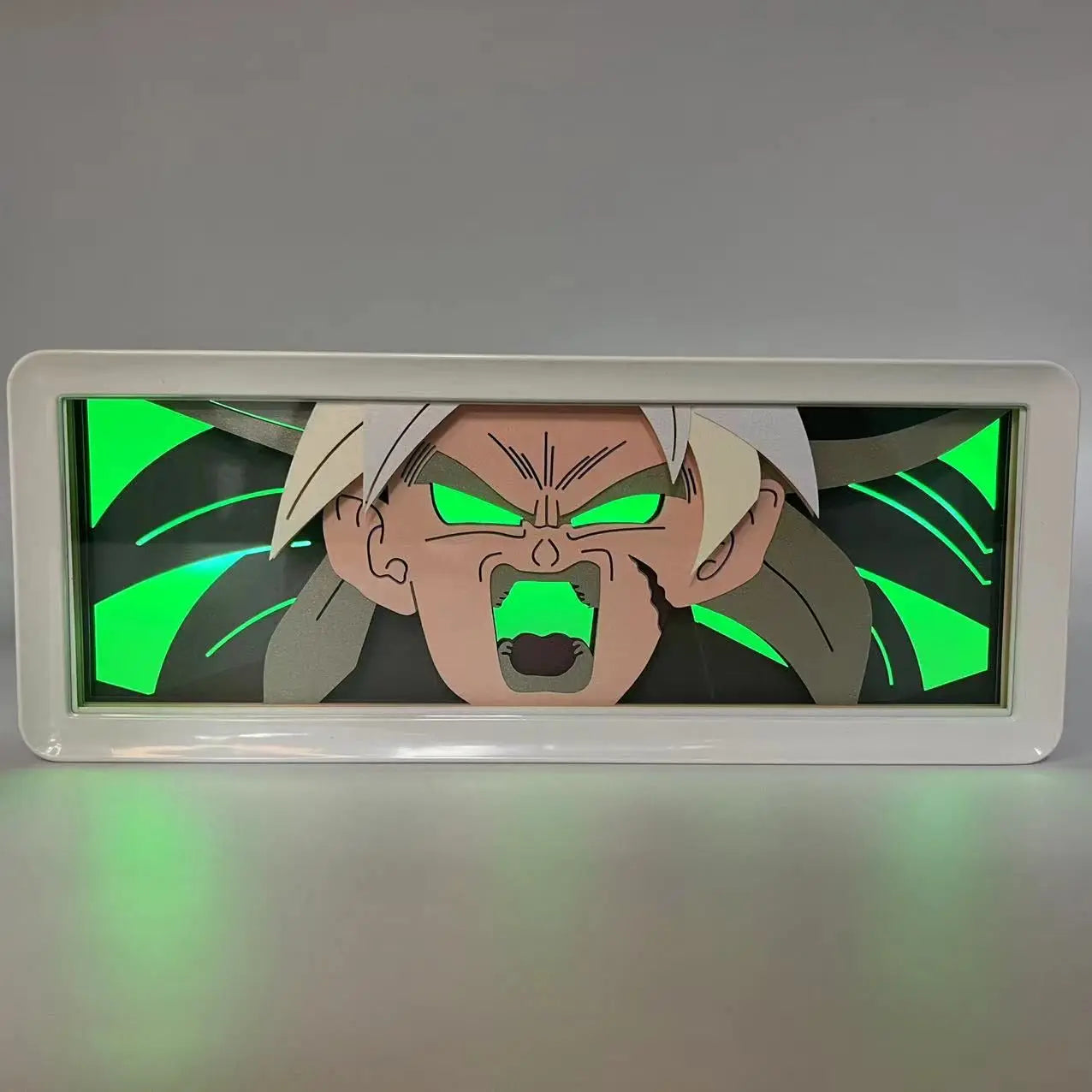 Anime DRAGON BALL Peripherals Son Goku Figure Led Light Paper Cut Shadow Box Figures Lightbox Desk Ornaments Toys Birthday Gift