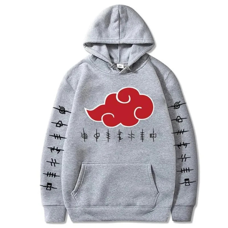 New Akatsuki Cloud Fun Printed Men's Y2K Hoodie Fashion Printed Pullover Autumn & Winter Comfortable Best Selling Hip Pop Top