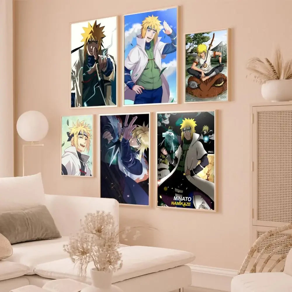 Naruto Namikaze Minato Poster Paper Print Home Living Room Bedroom Entrance Bar Restaurant Cafe Art Painting Decoration