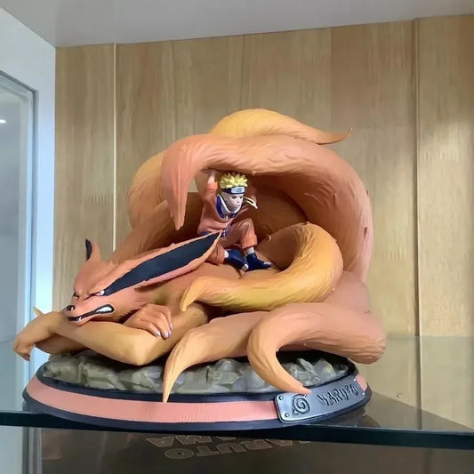 New In Stock Naruto Anime Figurine Tsume Nine Tailed Naruto Limited Edition Statue Large Gk Model Ornament Toy Gifts Tsu