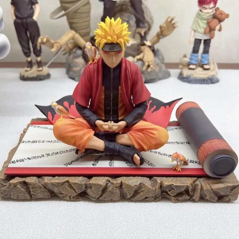 New Naruto Sage Mode Sitting Posture Statue Anime Action Figure