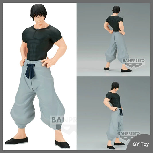 17cm Original Banpresto Anime Jujutsu Kaisen Fushiguro Toji Action Figure Animation Figurine Model Toy Collection Doll Gifts