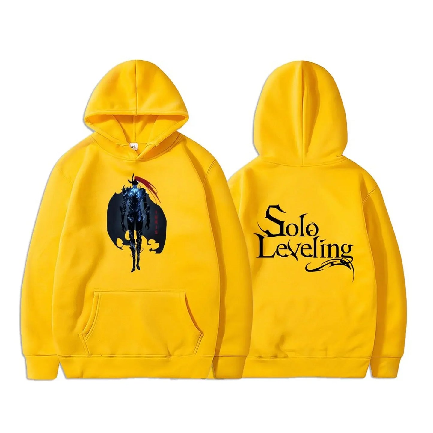 Anime Solo Leveling Sung Jin Woo Graphic Print Autumn Fleece Manga Hoodies Oversized Streetwear Harajuku Unisex