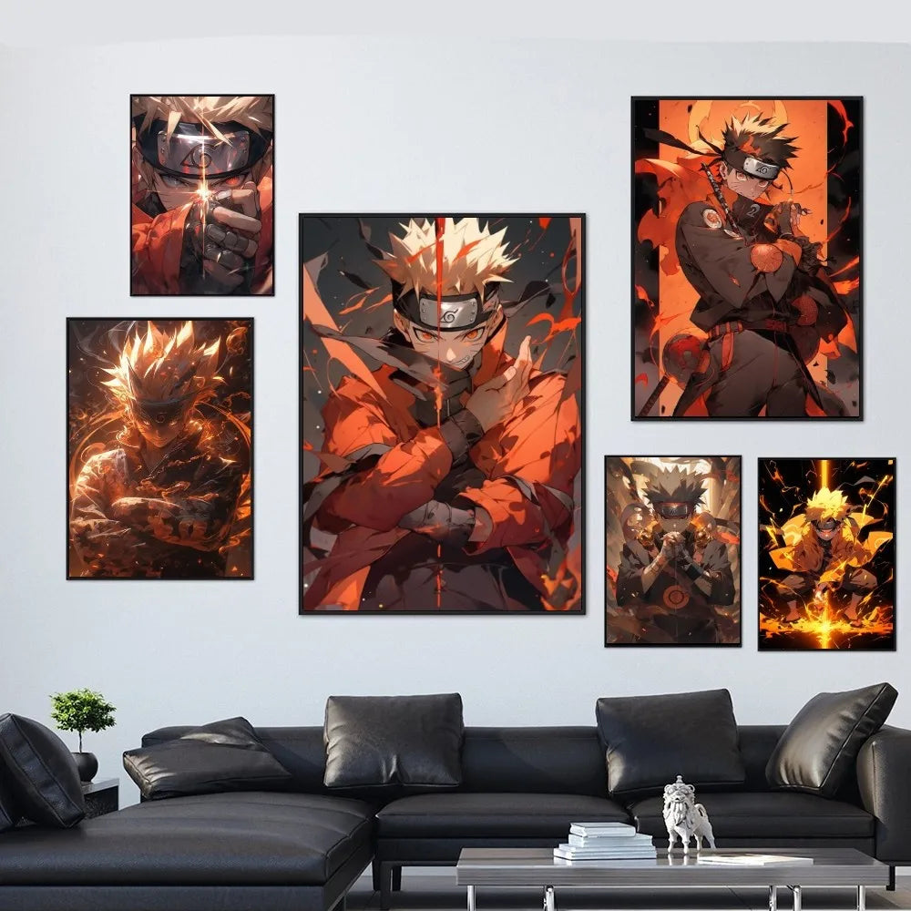 NARUTO Uzumaki Naruto Poster Paper Print Home Living Room Bedroom Entrance Bar Restaurant Cafe Art Painting Decoration