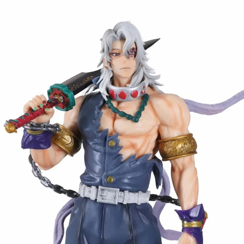31CM Anime Demon Slayer Uzui Tengen Battle Standing Ver Statue PVC Action Figure Posture Model Toy Gift Brinquedos