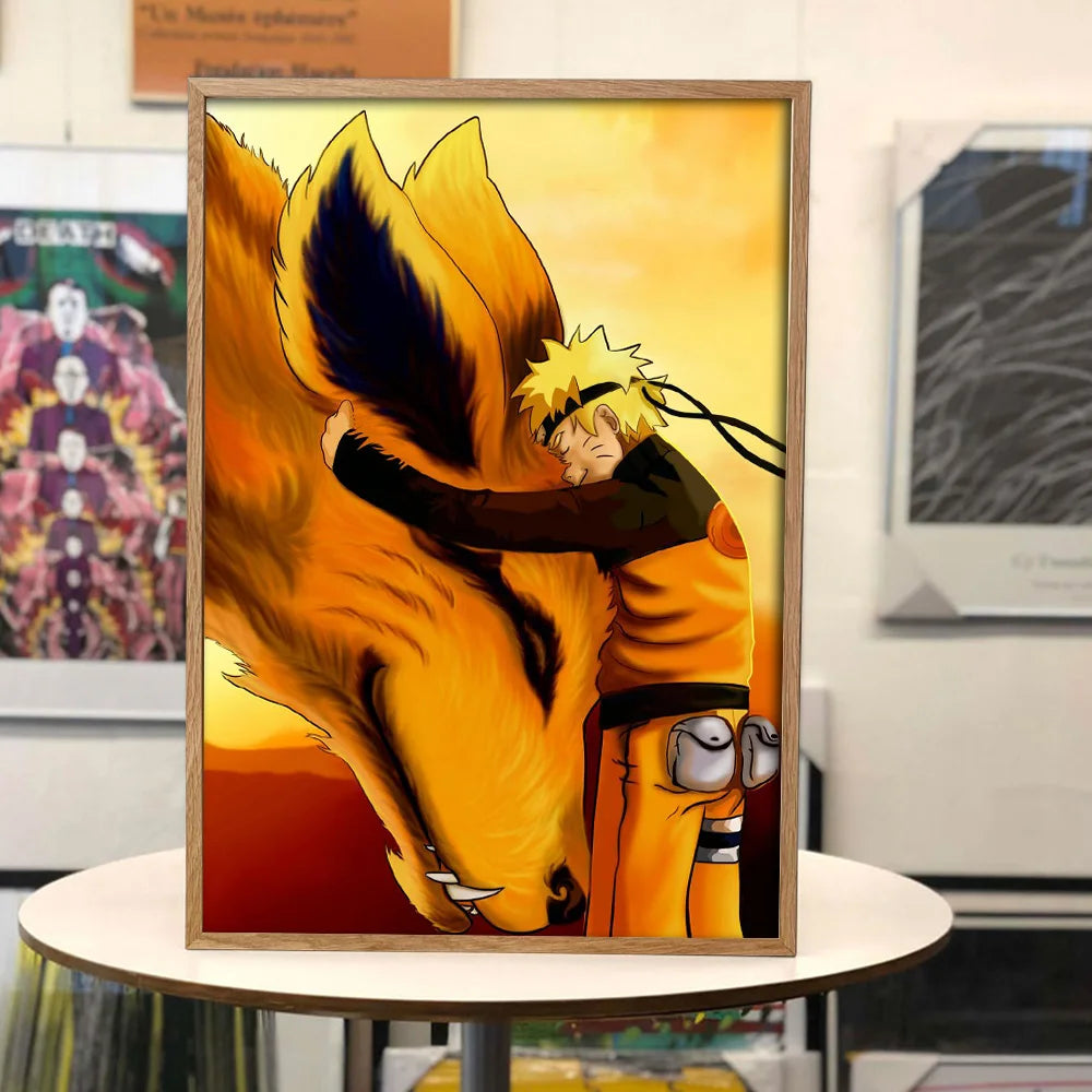 New Naruto Poster Kakashi Sasuke Itachi Uchiha Akatsuki Anime Character Canvas Art Painting for Modern Home Decoration Aesthetic