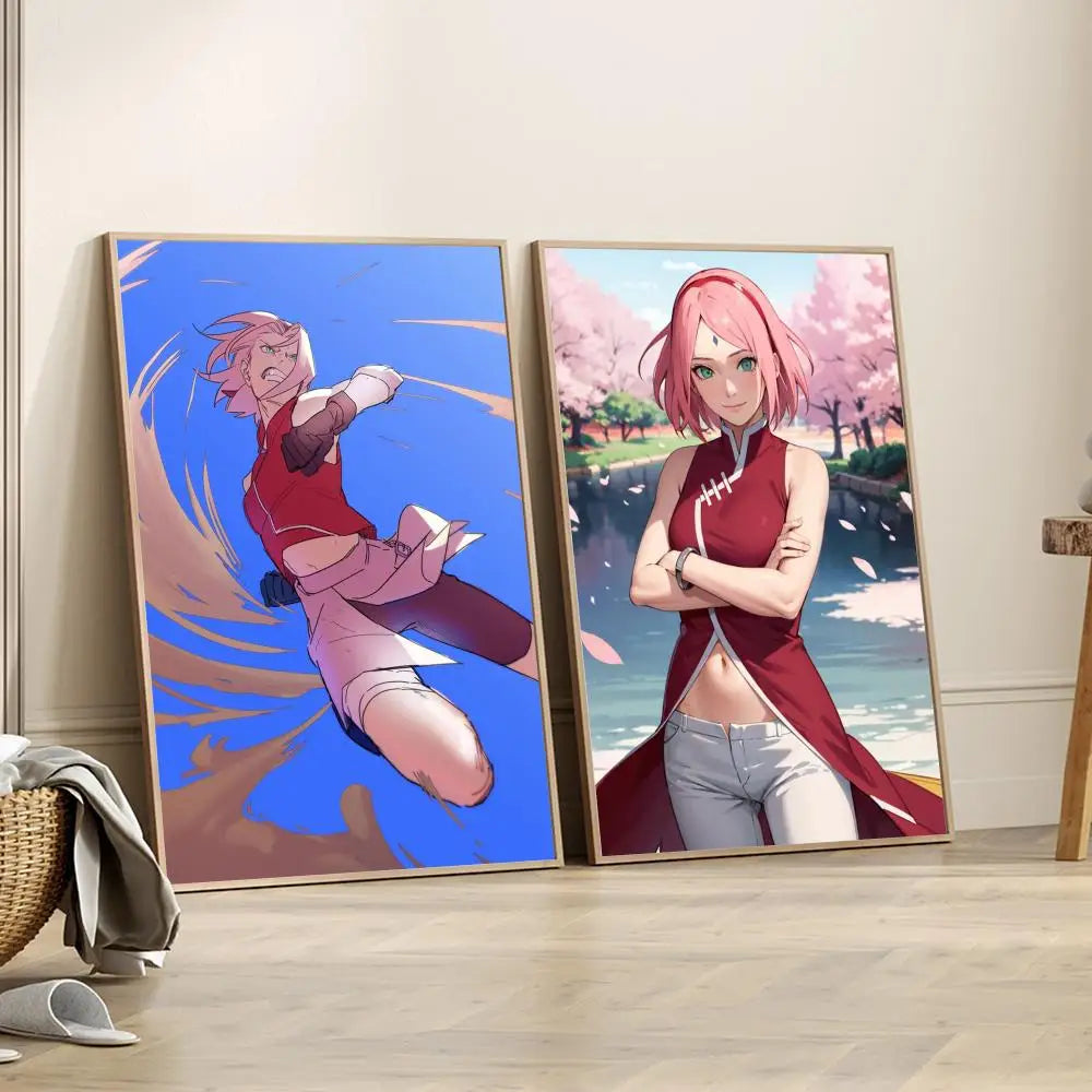 Naruto Haruno Sakura Poster Paper Print Home Living Room Bedroom Entrance Bar Restaurant Cafe Art Painting Decoration