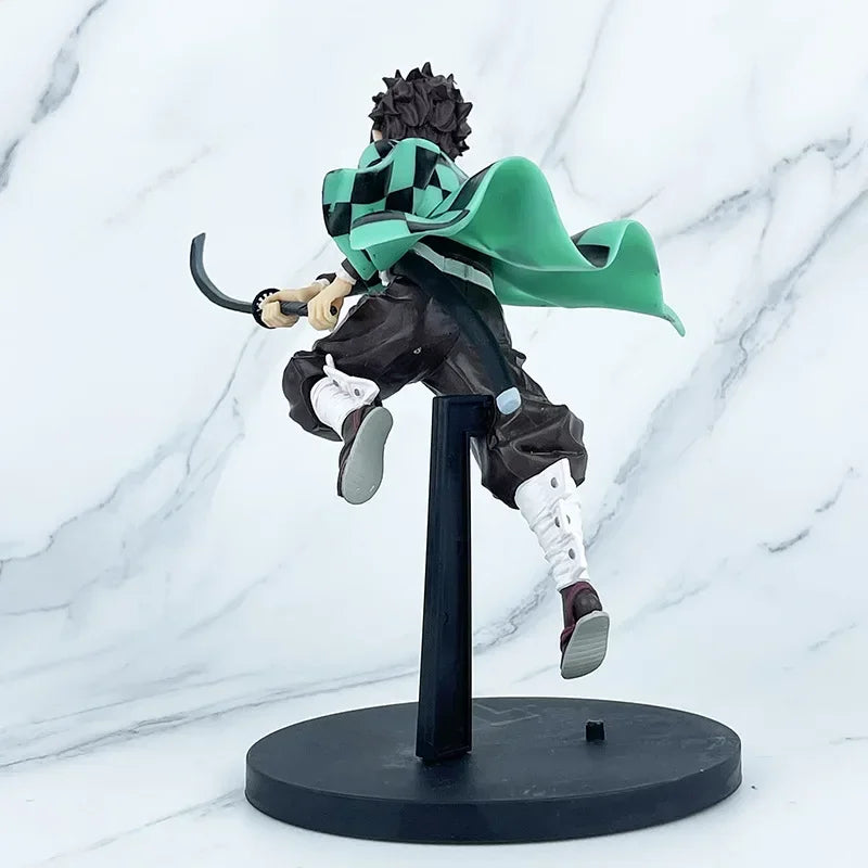 15CM Demon Slayer Kamado Tanjirou with Arms Battle Model Toy PVC Anime Standing Form Ornaments Action Figure Gift Brinquedos