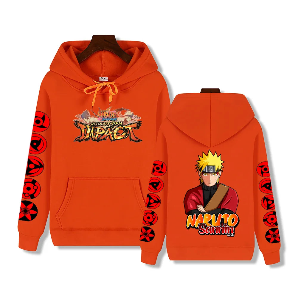 Super handsome Naruto Print Autumn/Winter Comfortable soft thickening men's high quality casual fashion warm street hoodie