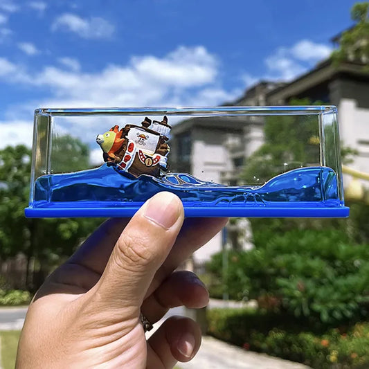 One Piece Ship Figure Luffy Thousand Sunny Ship Going Merry Boat Zoro Assembled Model Desktop Decorate Boys Birthday Gifts