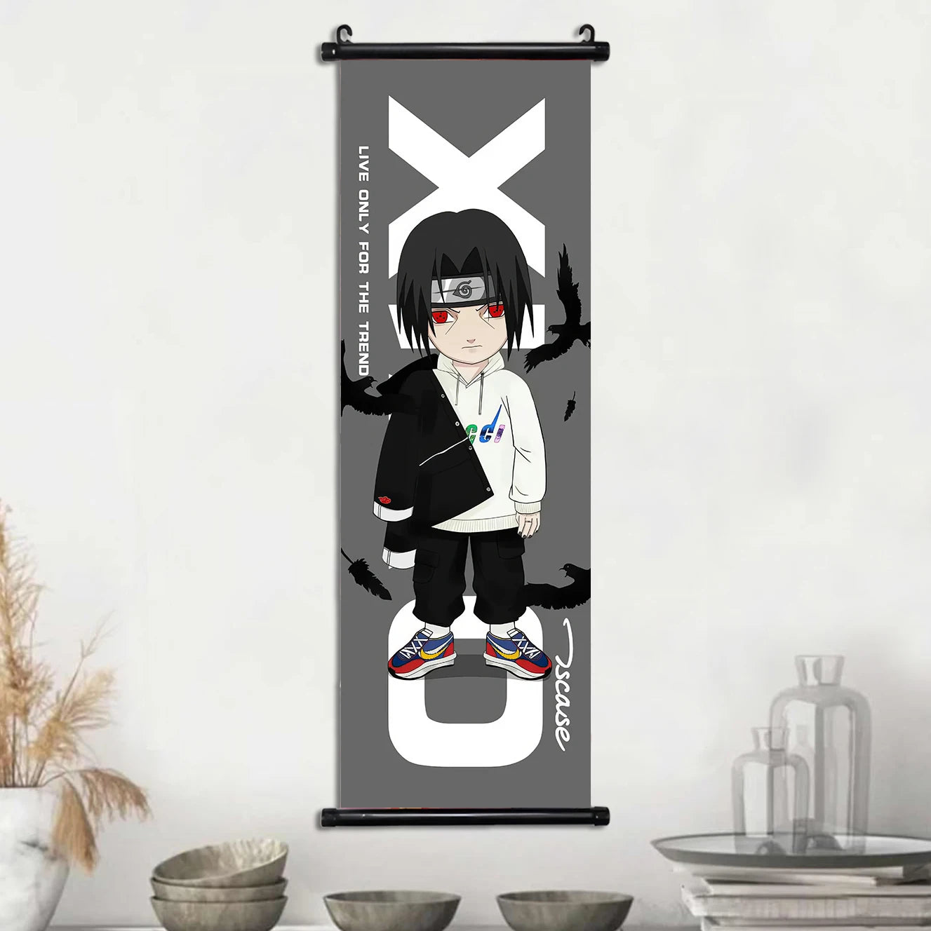 Akatsuki Hot Japanese Anime Poster Scroll Canvas Wall Hanging Painting Home Decor Itachi  Art Room Decoration Kid Gift Didara