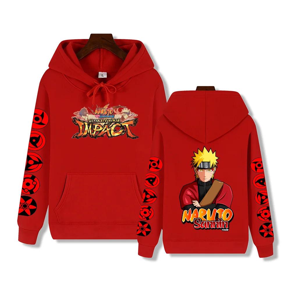 Super handsome Naruto Print Autumn/Winter Comfortable soft thickening men's high quality casual fashion warm street hoodie
