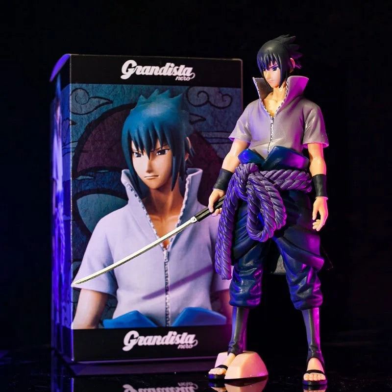 Anime Naruto Model Uchiha Sasuke Itachi Akatsuki PVC Statue Collectible Toys Doll Figma for kids GK Action Figure Shippuden