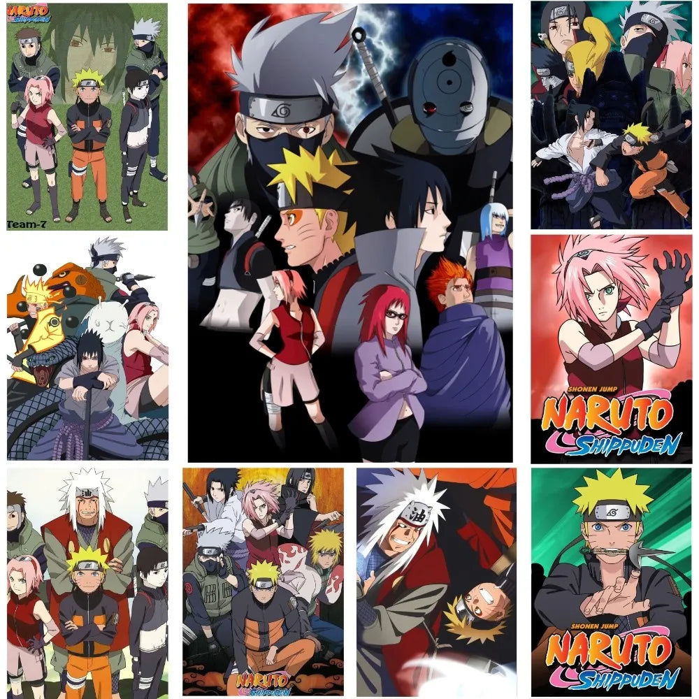 Anime NARUTO-ナルト Poster Paper Print Home Living Room Bedroom Entrance Bar Restaurant Cafe Art Painting Decoration