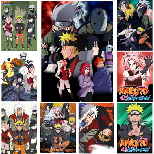 Anime NARUTO-ナルト Poster Paper Print Home Living Room Bedroom Entrance Bar Restaurant Cafe Art Painting Decoration