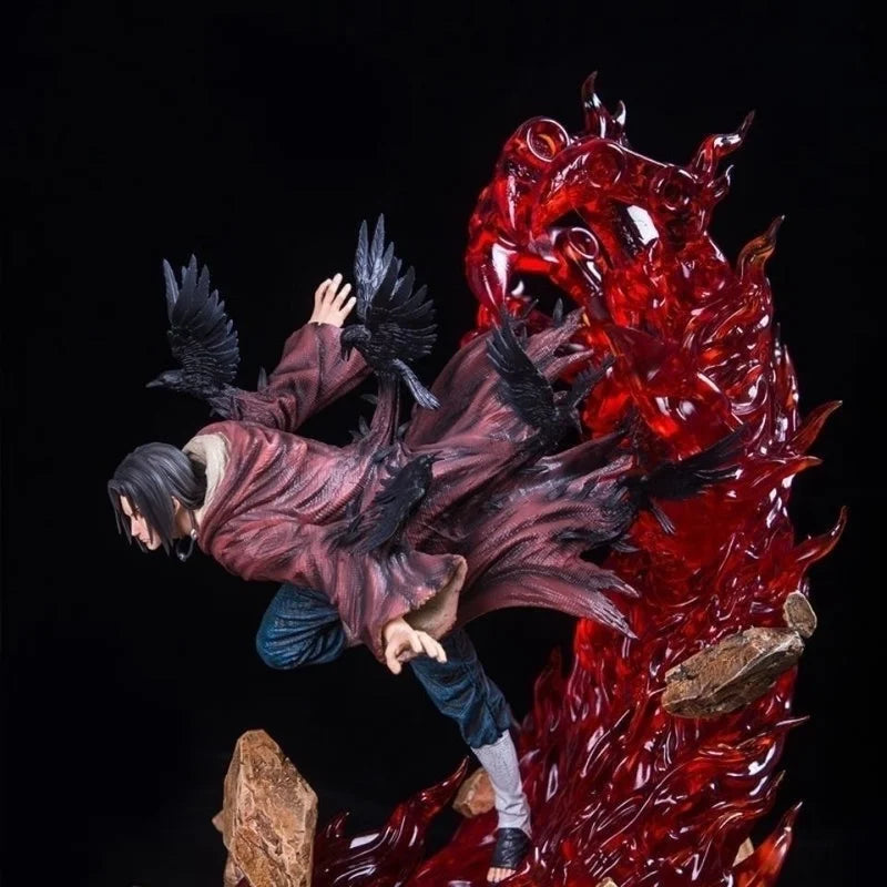 28cm Naruto Shippuden Action Figure Akatsuki Gk Uchiha Itachi Tsukuyomi Manga Statue Pvc Collectiblemodel Birthday Gifts Toys
