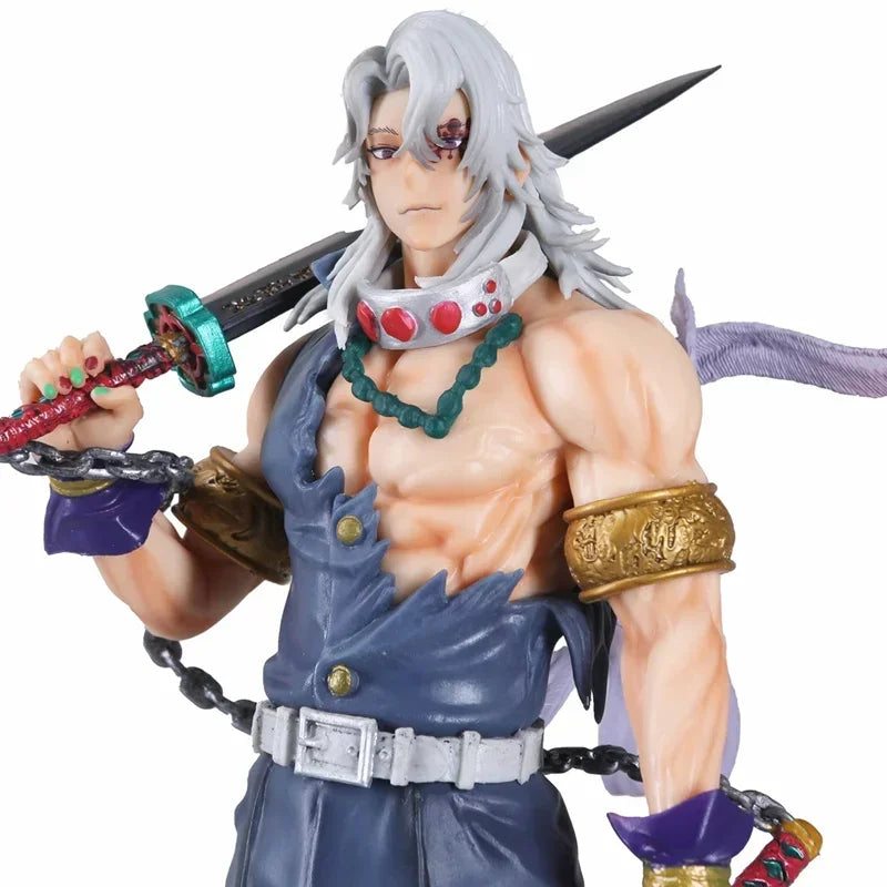 31CM Anime Demon Slayer Uzui Tengen Battle Standing Ver Statue PVC Action Figure Posture Model Toy Gift Brinquedos