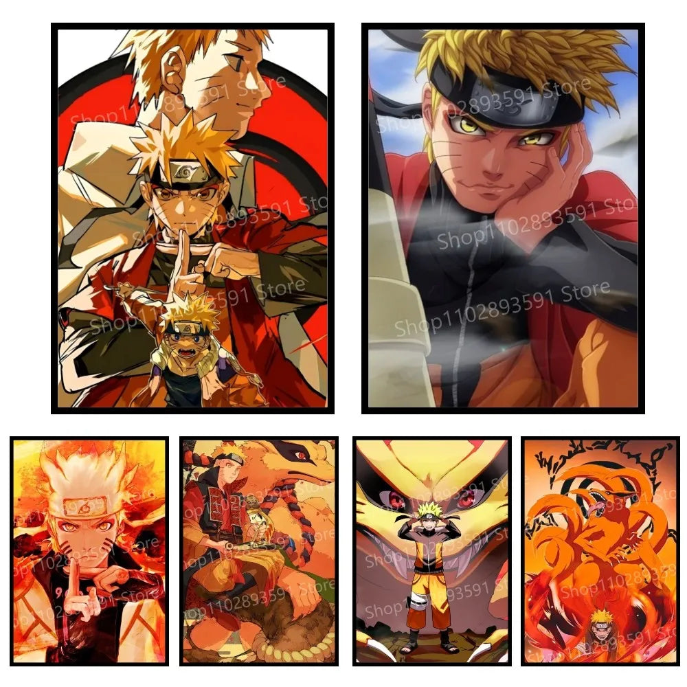 NARUTO Poster Paper Print Home Living Room Bedroom Entrance Bar Restaurant Cafe Art Painting Decoration
