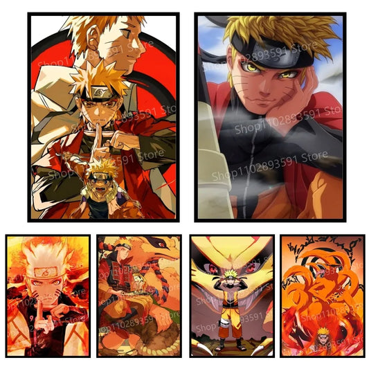 NARUTO Poster Paper Print Home Living Room Bedroom Entrance Bar Restaurant Cafe Art Painting Decoration