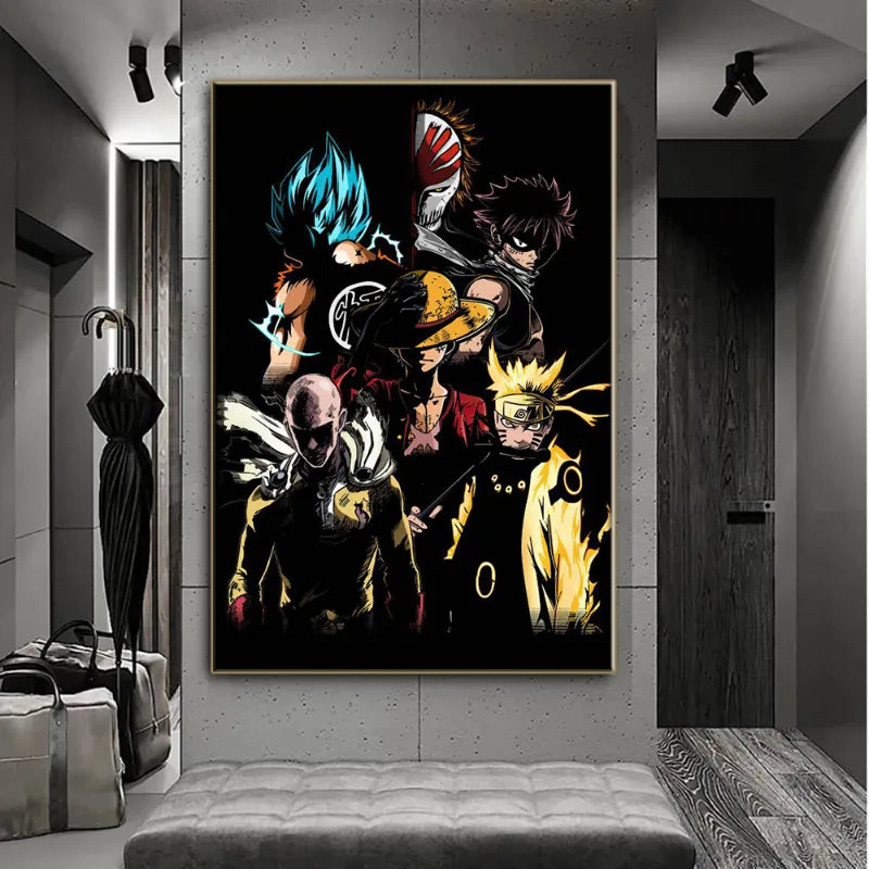 Japanese Anime Naruto Character Canvas Painting Art Poster Decorative Painting Mural Home Children Room Wall Aesthetic Decor