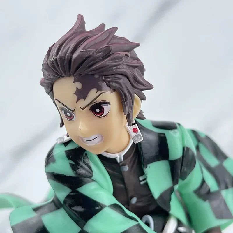 15CM Demon Slayer Kamado Tanjirou with Arms Battle Model Toy PVC Anime Standing Form Ornaments Action Figure Gift Brinquedos