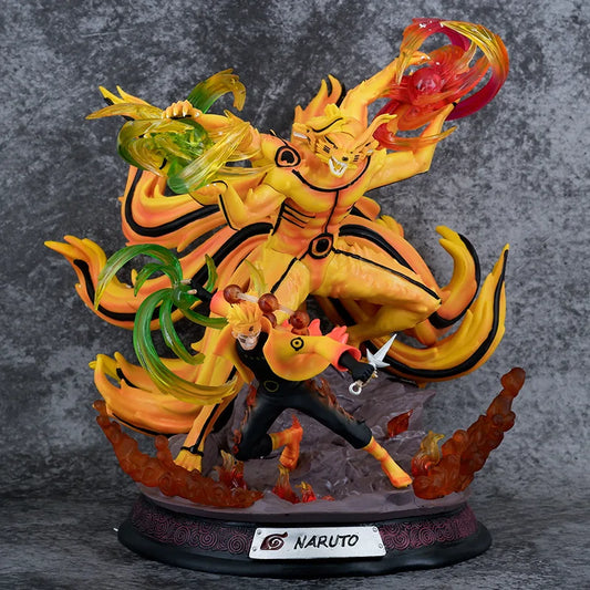 Naruto Anime GK Kyuubi Uzumaki Naruto PVC Action Figure