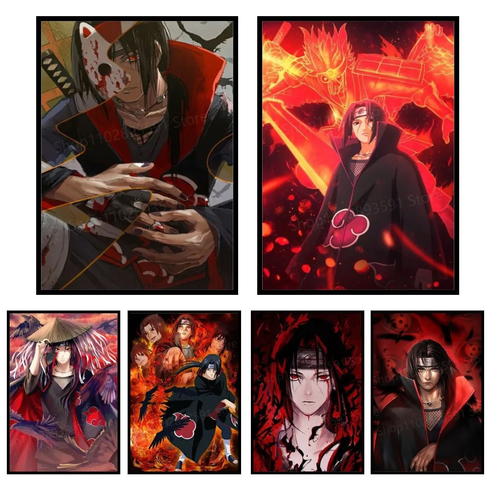 Uchiha Itachi Naruto Poster Paper Print Home Living Room Bedroom Entrance Bar Restaurant Cafe Art Painting Decoration