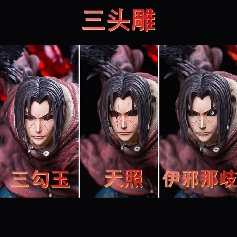28cm Naruto Shippuden Action Figure Akatsuki Gk Uchiha Itachi Tsukuyomi Manga Statue Pvc Collectiblemodel Birthday Gifts Toys