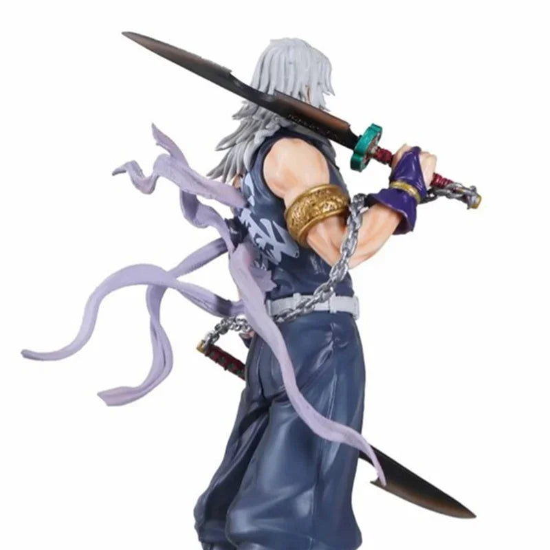 31CM Anime Demon Slayer Uzui Tengen Battle Standing Ver Statue PVC Action Figure Posture Model Toy Gift Brinquedos