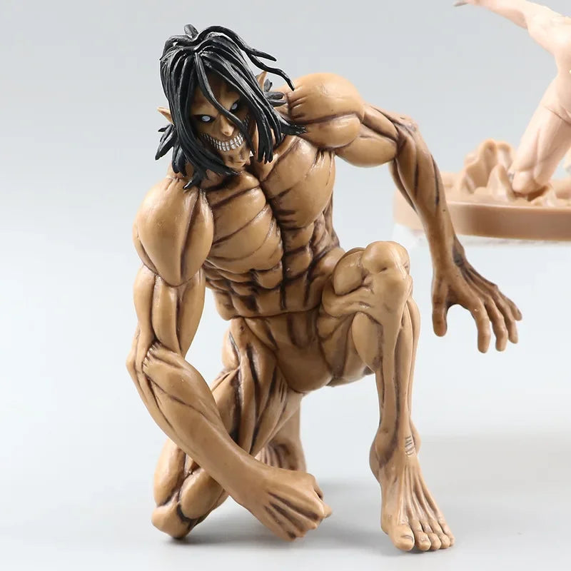 15cm Anime Attack On Titan Figure Eren Jaeger Model Dolls Figurine Shingeki No Kyojin Action Colossus Form Decor Toys Gifts