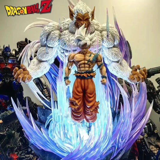 Dragon Ball Z 30cm Figure Son Goku Figure With Light Super Saiyan Ultra Instinct Migette Goku Figure Statue Model Gift Toy