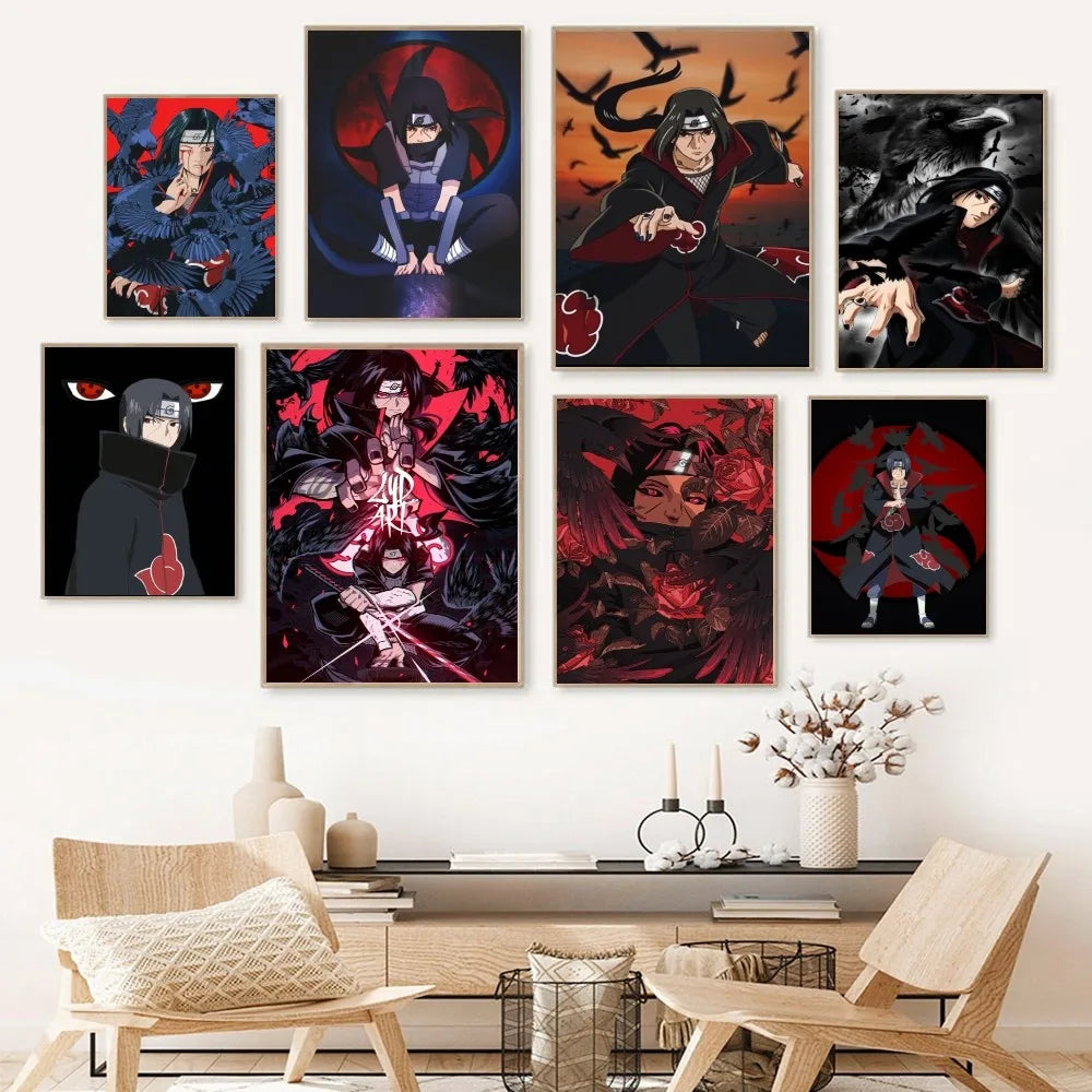 Uchiha Itachi Naruto Poster Paper Print Home Living Room Bedroom Entrance Bar Restaurant Cafe Art Painting Decoration