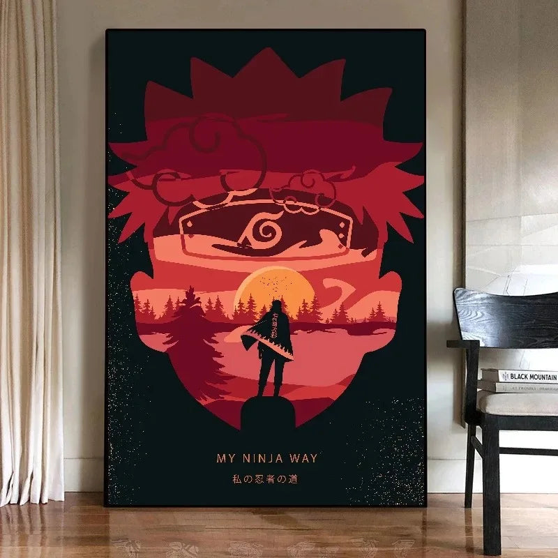 Bandai Decorative Canvas Printing Naruto Room Home Picture Decor Prints and Prints Decoration HD Paintings Poster