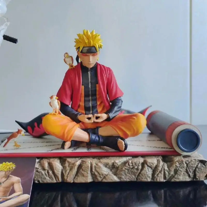 New Naruto Sage Mode Sitting Posture Statue Anime Action Figure