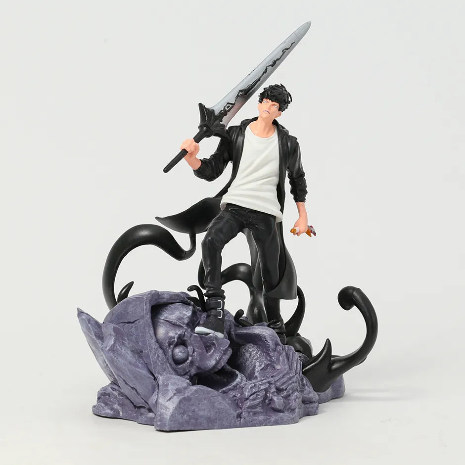 Only I Level Up Solo Leveling Sung Jin Woo Anime Figure PVC Toy Model Doll Collection GIft