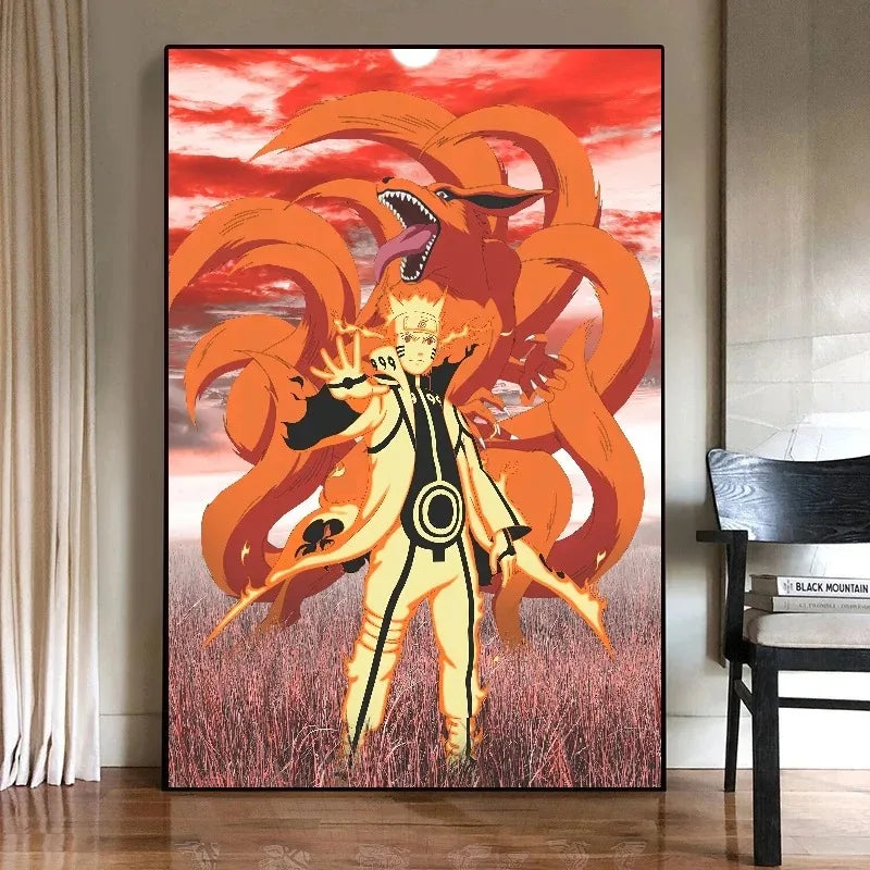 Bandai Decorative Canvas Printing Naruto Room Home Picture Decor Prints and Prints Decoration HD Paintings Poster