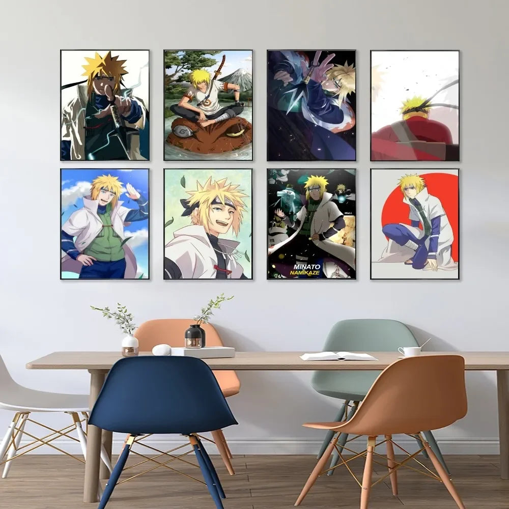 Naruto Namikaze Minato Poster Paper Print Home Living Room Bedroom Entrance Bar Restaurant Cafe Art Painting Decoration
