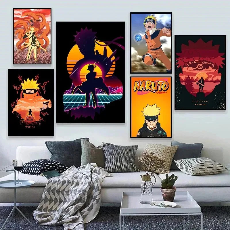 Bandai Decorative Canvas Printing Naruto Room Home Picture Decor Prints and Prints Decoration HD Paintings Poster