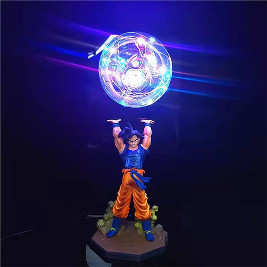 5 Style Dragon Ball Z Son Goku Action Figures DIY Lamp Figure DBZ Strength Bombs LED Bedroom Decorative Collection Toys