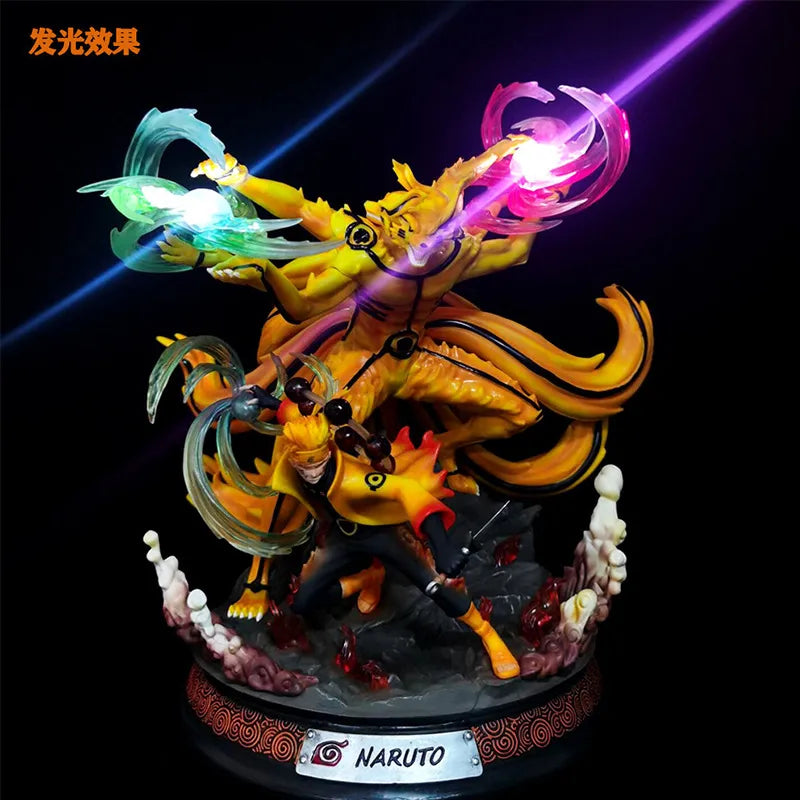 Naruto Anime GK Kyuubi Uzumaki Naruto PVC Action Figure