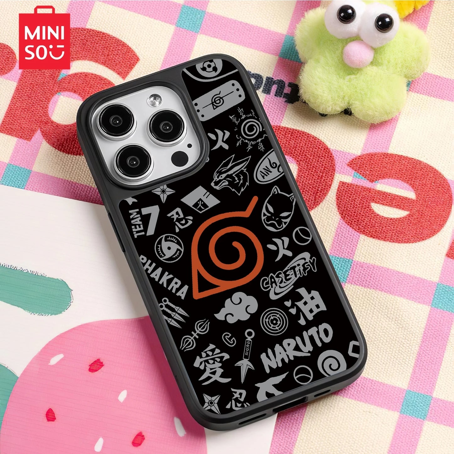 Anime Akatsuki Clouds Kurama Cases for iphone 16 15 14 13 12 11 Pro Max Full Cover Painting Soft Bumper Phonecase Funda